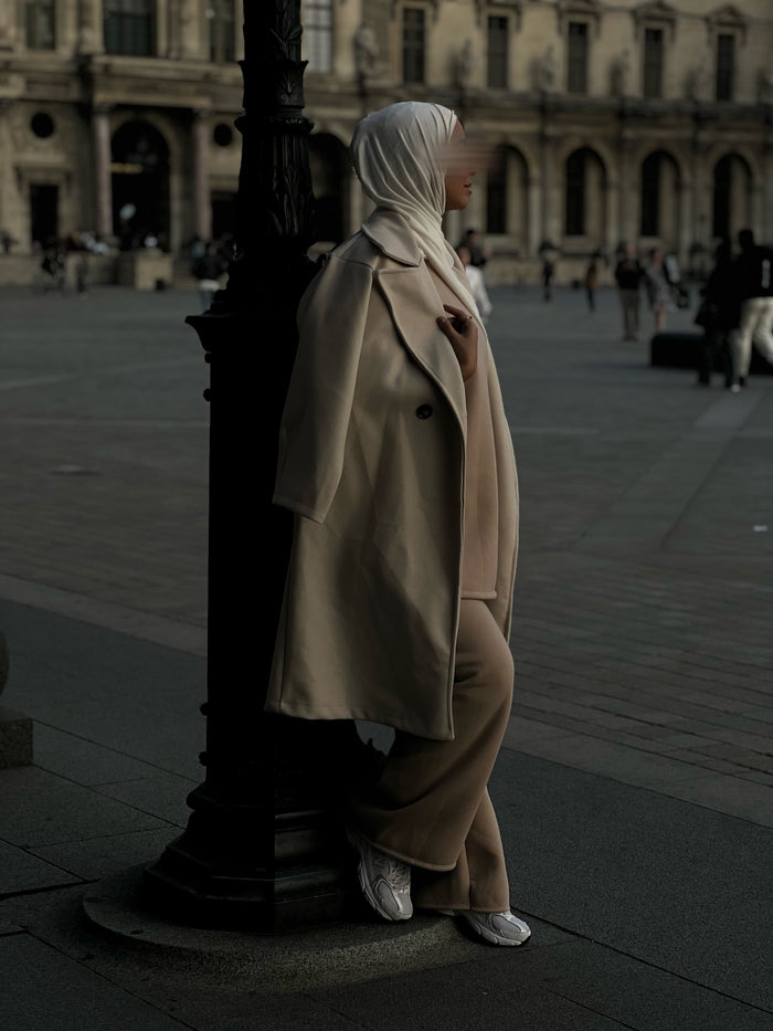 Manteaux à boutons - Beige￼