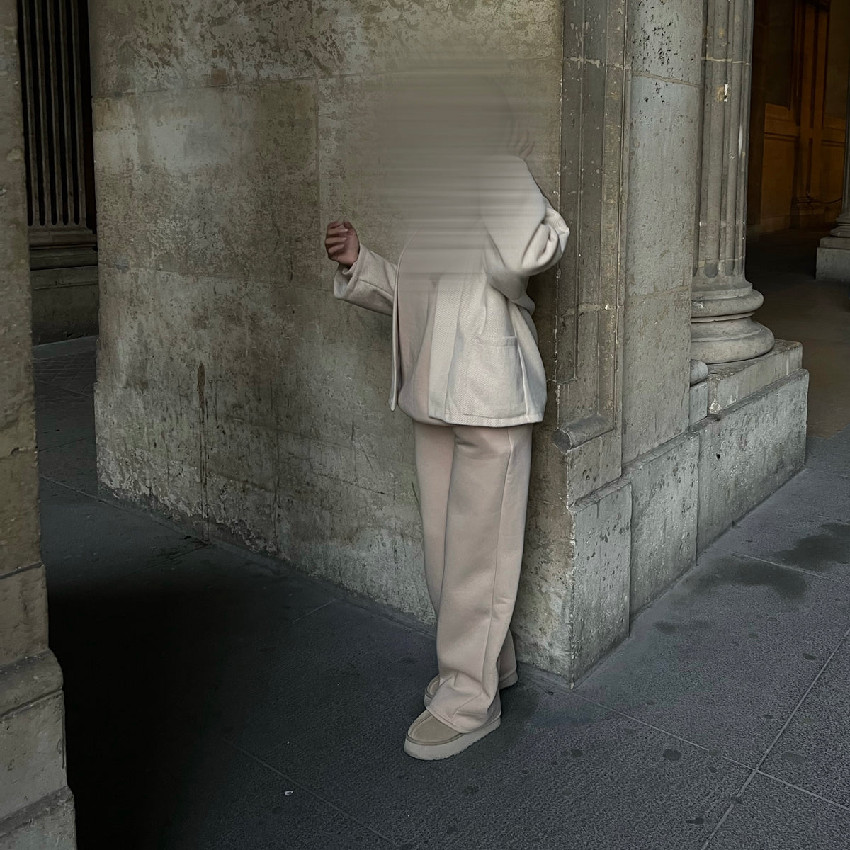 Veste courte à poches - Beige