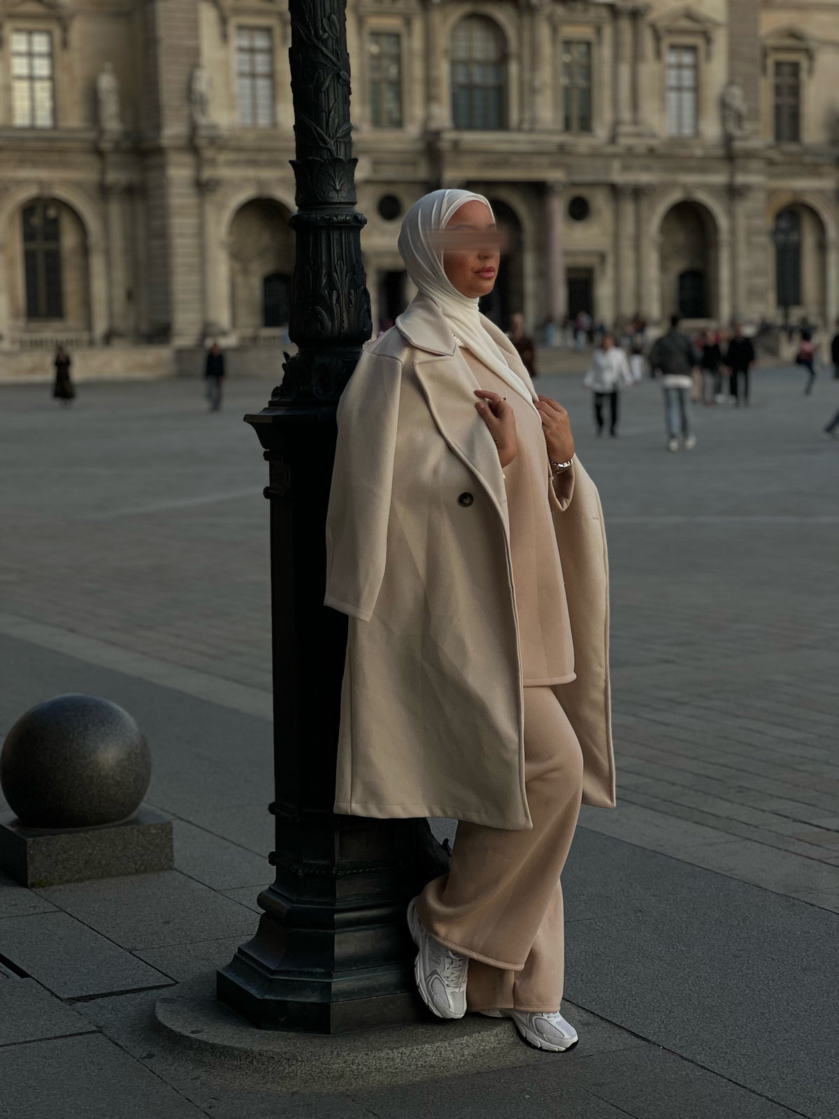 Manteaux à boutons - Beige￼