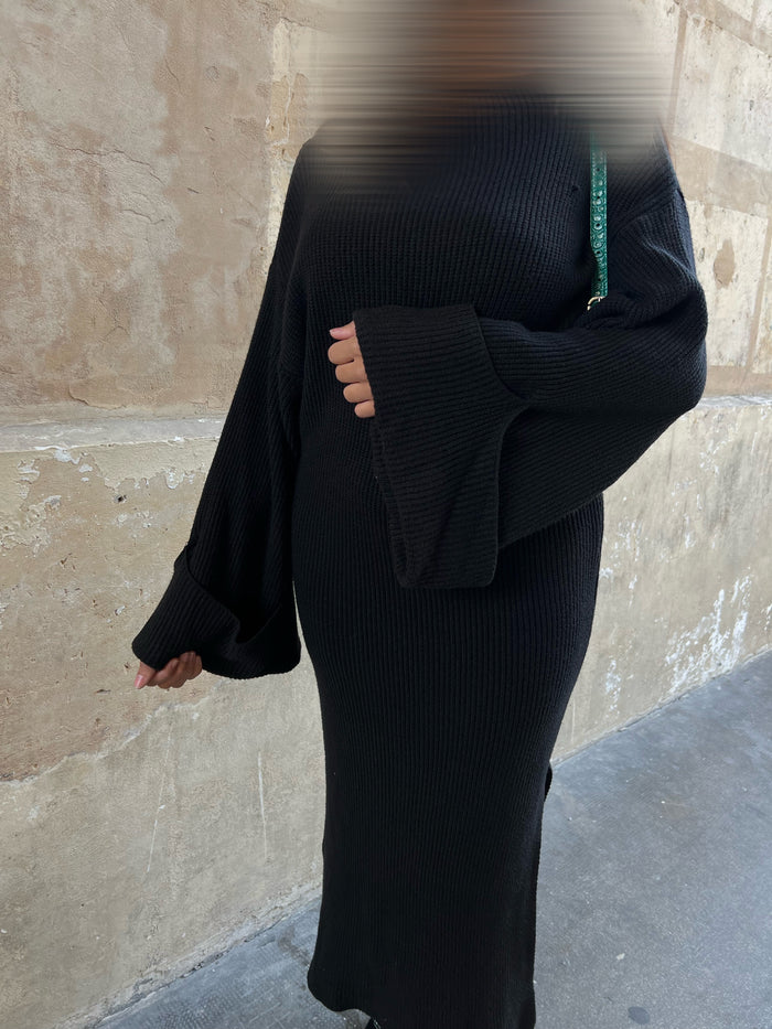 Robes à fentes - Noir