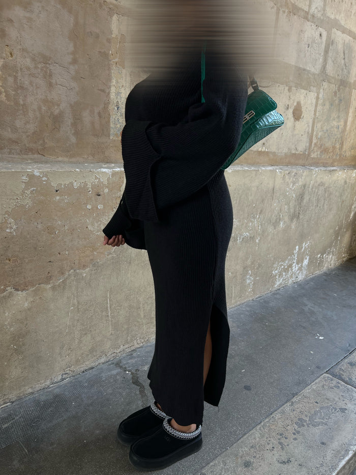 Robes à fentes - Noir