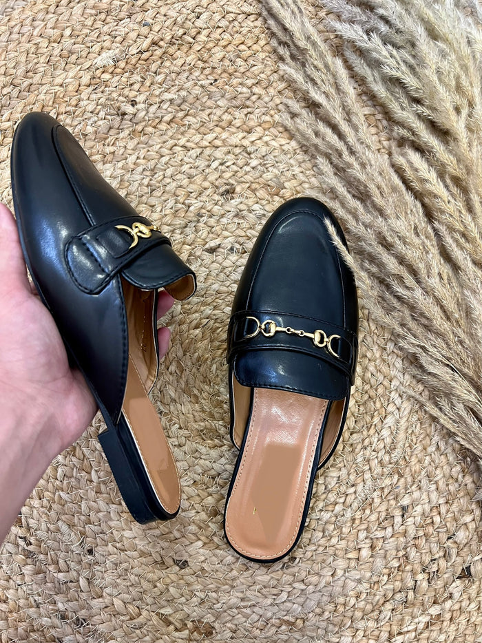 Mule ouverte - Noir