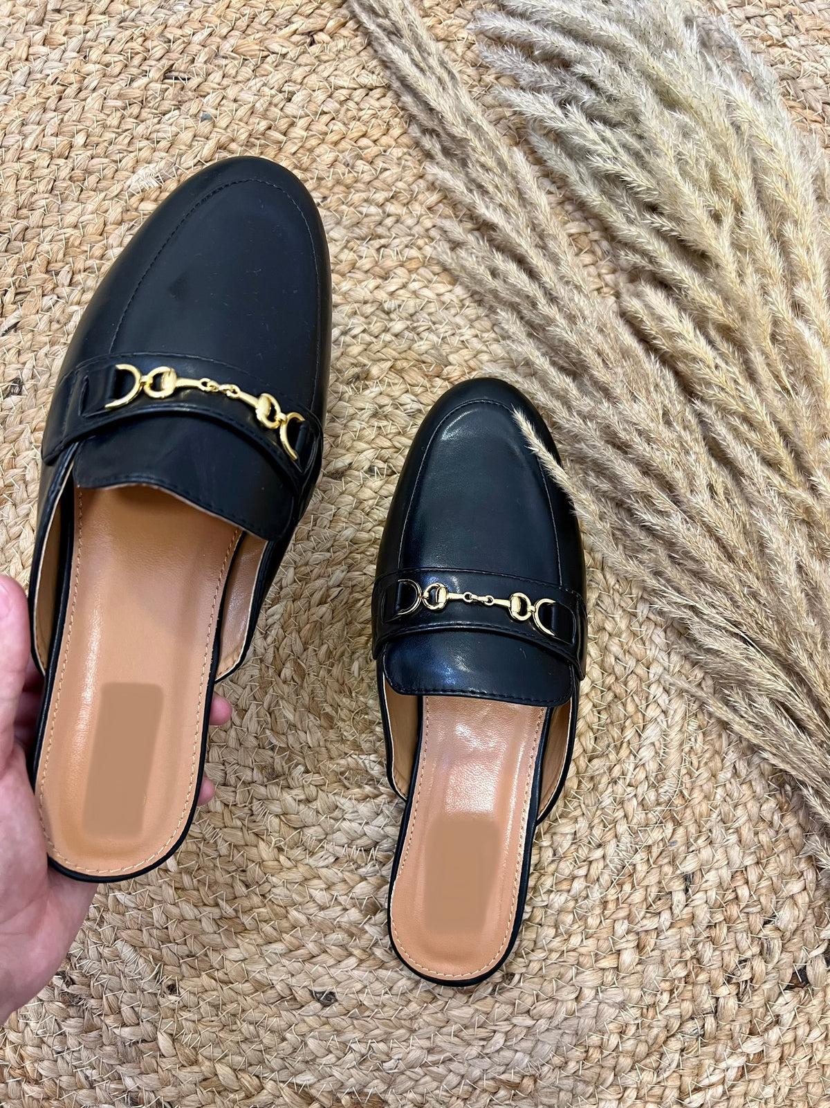 Mule ouverte - Noir