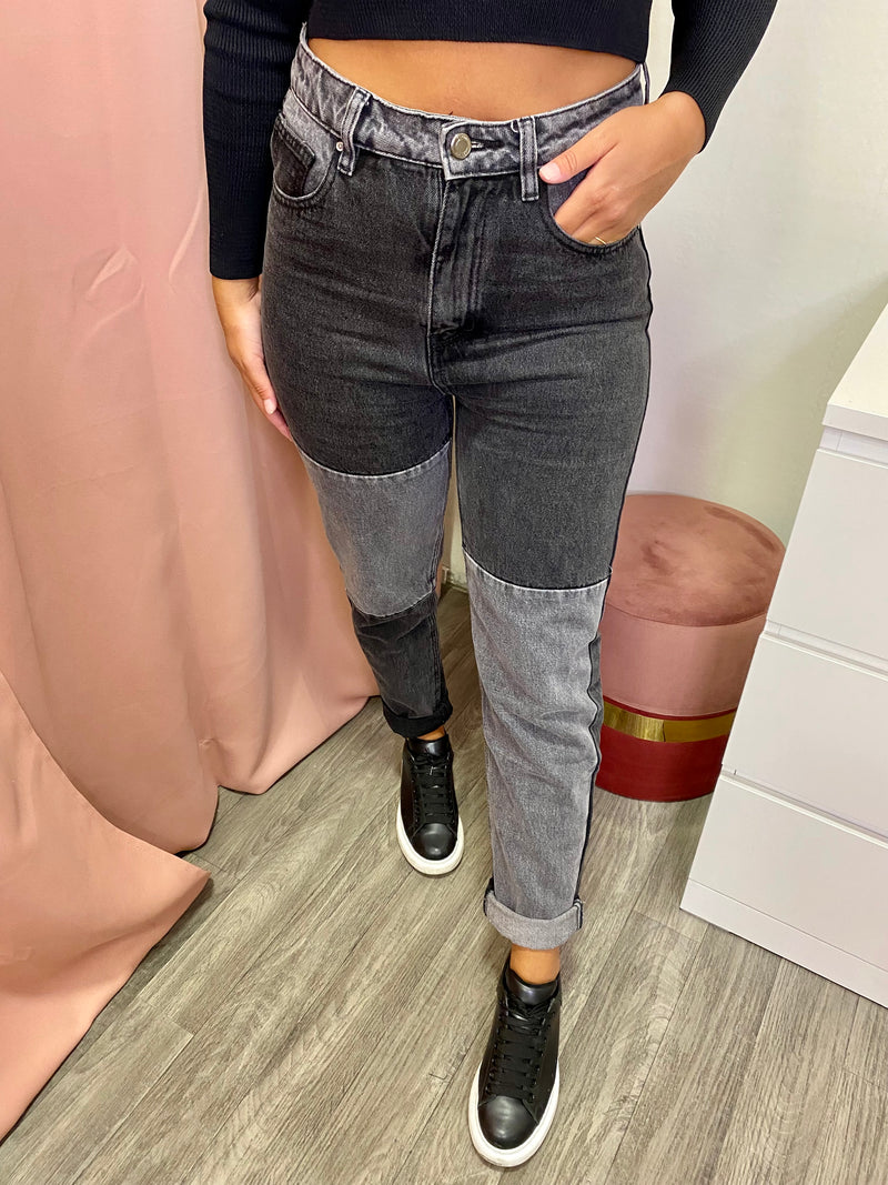 Jeans Mom - Bicolor